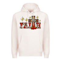 Pale Pink faith our lady of guadalupe cross Premium Hoodie - BarkalooDesign