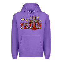 Purple faith our lady of guadalupe cross Premium Hoodie - BarkalooDesign