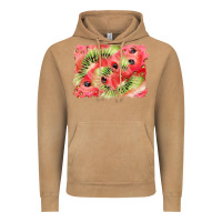 Vintage Camel watermelon strawberry kiwi background Vintage Hoodie - BarkalooDesign