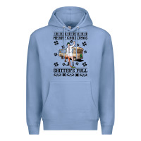Colony Blue merry christmas shitters full Premium Hoodie - artisFamous