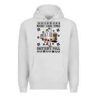Dove Grey merry christmas shitters full Premium Hoodie - artisFamous