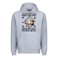Heather Grey merry christmas shitters full Premium Hoodie - artisFamous