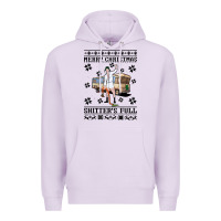 Lilac merry christmas shitters full Premium Hoodie - artisFamous