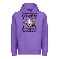 Purple merry christmas shitters full Premium Hoodie - artisFamous