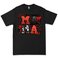Black Wrestling mama red and black Premium Tee - LillyAllenDesigns