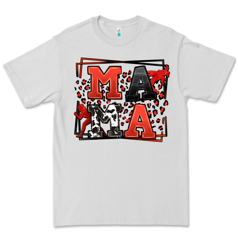 Wrestling Mama Red And Black Premium Tee by LillyAllenDesigns | Teevron