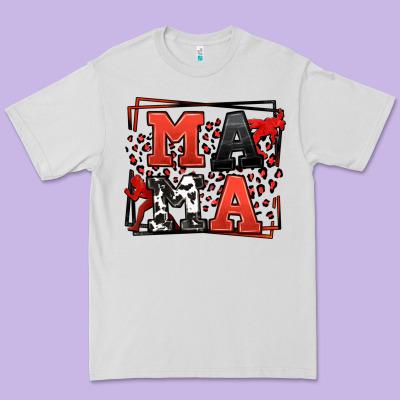 Wrestling Mama Red And Black Premium Tee Designed By Lillyallendesigns