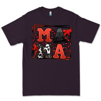 Plum Wrestling mama red and black Premium Tee - LillyAllenDesigns