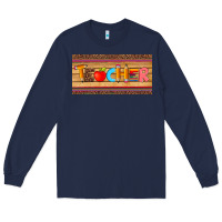 Navy teacher pen apple license plate template Long Sleeve Tee - Artiststas