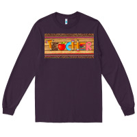 Plum teacher pen apple license plate template Long Sleeve Tee - Artiststas