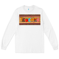 White teacher pen apple license plate template Long Sleeve Tee - Artiststas