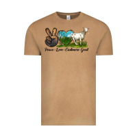 Vintage Camel Peace Love Cashmere Goat Vintage Tee - LillyAllenDesigns
