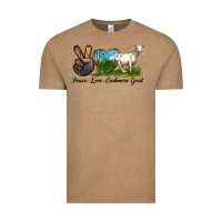Vintage Coffee Peace Love Cashmere Goat Vintage Tee - LillyAllenDesigns