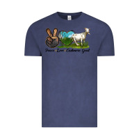 Vintage Denim Peace Love Cashmere Goat Vintage Tee - LillyAllenDesigns