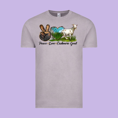 Peace Love Cashmere Goat Vintage Tee Designed By Lillyallendesigns