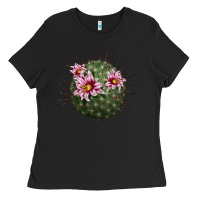 Black arizona fishhook cactus Ladies Tee - LillyAllenDesigns