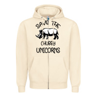 Sandshell save the chubby unıcorns Zipper Hoodie - Bettercallsaul
