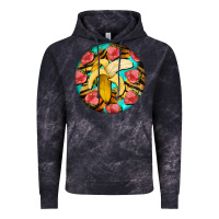 Cloud Black banana and strawberries with tiger pattern Vintage Hoodie - BarkalooDesign