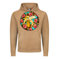 Vintage Camel banana and strawberries with tiger pattern Vintage Hoodie - BarkalooDesign