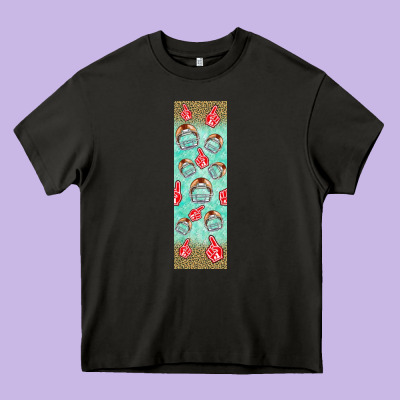 American Football With Lightning Bolt  Pen Wrap Heavy Core Tee Designed By Bundleandbundleshop