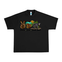 Black peace love sloth bear Urban Heavy Tee - LillyAllenDesigns