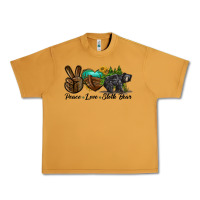 Peanut Butter peace love sloth bear Urban Heavy Tee - LillyAllenDesigns