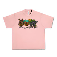 Salmon peace love sloth bear Urban Heavy Tee - LillyAllenDesigns
