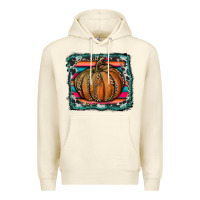 Sandshell leopard pumpkin with serape background Premium Hoodie - RanaPortraitStore