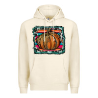Tofu leopard pumpkin with serape background Premium Hoodie - RanaPortraitStore