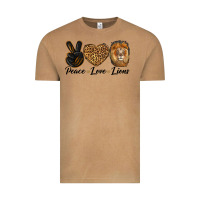 Vintage Camel Peace Love Lion Head Vintage Tee - LillyAllenDesigns