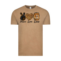 Peace Love Lion Head Vintage Tee | Teevron