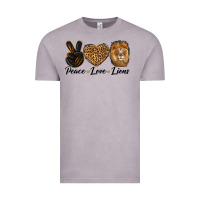 Vintage Zinc Peace Love Lion Head Vintage Tee - LillyAllenDesigns