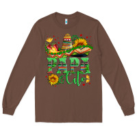 Chestnut papa cito with sunflowers and sombrero Long Sleeve Tee - Artiststas