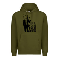 Army Green kill your television Premium Hoodie - artisFamous