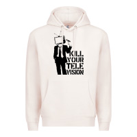 Pale Pink kill your television Premium Hoodie - artisFamous