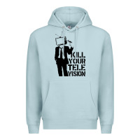 Blue Mist kill your television Premium Hoodie - artisFamous