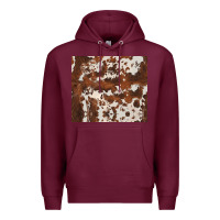 Burgundy brown cowhide Premium Hoodie - BarkalooDesign