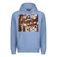 Colony Blue brown cowhide Premium Hoodie - BarkalooDesign