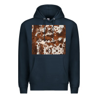 Navy brown cowhide Premium Hoodie - BarkalooDesign