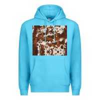 Ocean Blue brown cowhide Premium Hoodie - BarkalooDesign