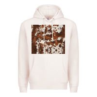 Pale Pink brown cowhide Premium Hoodie - BarkalooDesign