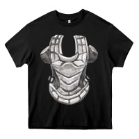 Black Chest Protector Fa Element Heavy Core Tee - FaDigitalArtStudio