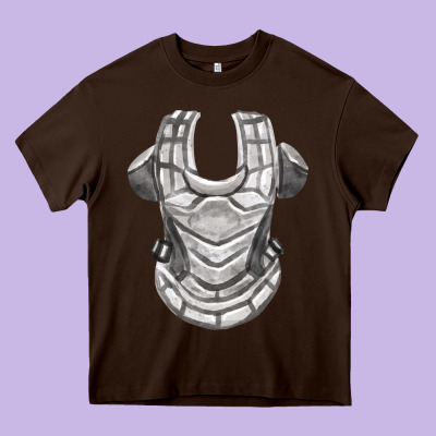 Chest Protector Fa Element Heavy Core Tee Designed By Fadigitalartstudio