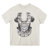 Cream Chest Protector Fa Element Heavy Core Tee - FaDigitalArtStudio