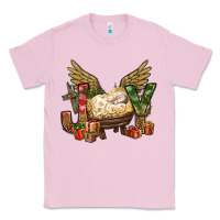 Bubblegum Pink joy christmas with baby jesus bbs Classic Tee - BundleAndBundleShop
