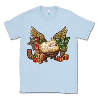 Dusty Blue joy christmas with baby jesus bbs Classic Tee - BundleAndBundleShop
