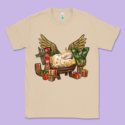 Joy Christmas With Baby Jesus Bbs Classic Tee Designed By Bundleandbundleshop