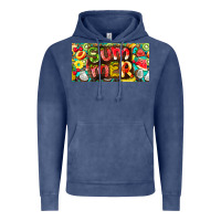 Vintage Denim summer with fruits license plate Vintage Hoodie - BarkalooDesign
