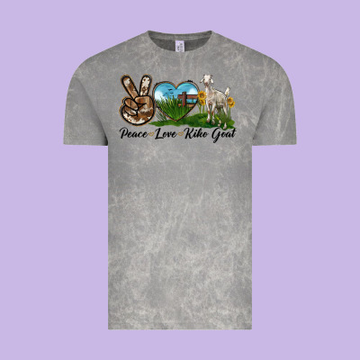 Peace Love Kiko Goat Vintage Tee Designed By Lillyallendesigns