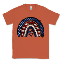 Copper USA American Flag Rainbow Classic Tee - Jasminsmagicworld